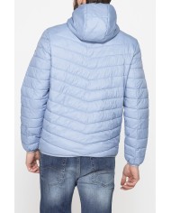 GIUBBINO MANICA LUNGA CON CAPPUCCIO ULTRA LIGHT - TESSUTO ED IMBOTTITURA IN MATERIALE  RICICLATO