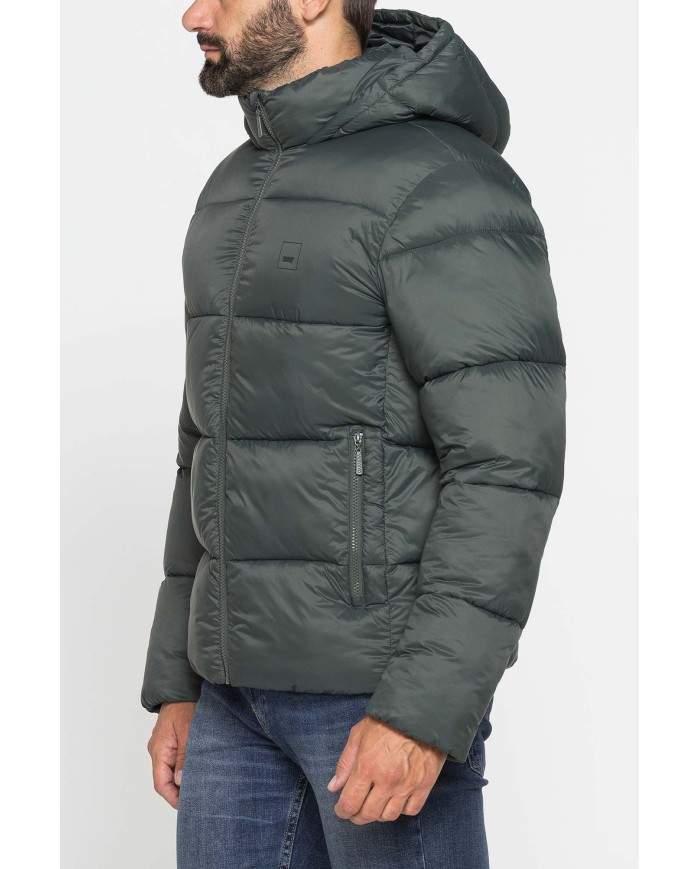 GIUBBOTTO IMBOTTITO CON CAPPUCCIO E ZIP FRONTALE