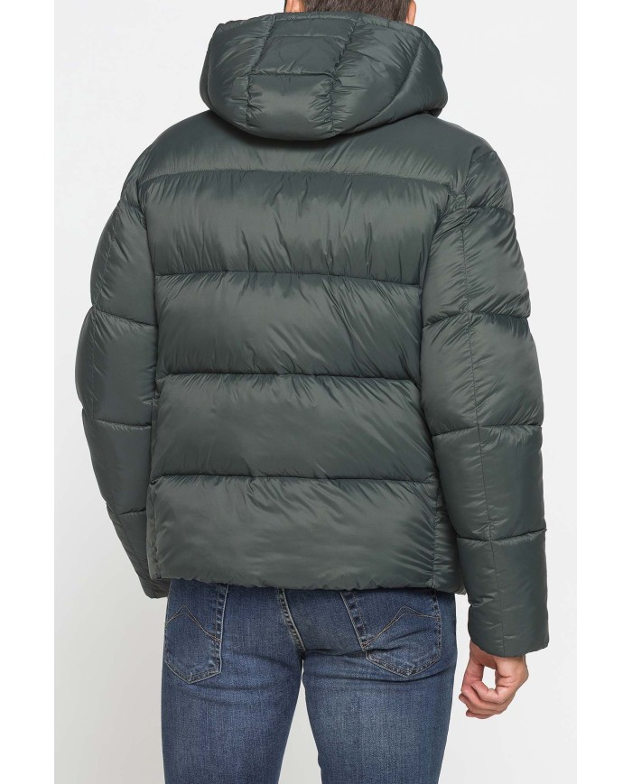 GIUBBOTTO IMBOTTITO CON CAPPUCCIO E ZIP FRONTALE