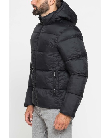 GIUBBOTTO IMBOTTITO CON CAPPUCCIO E ZIP FRONTALE