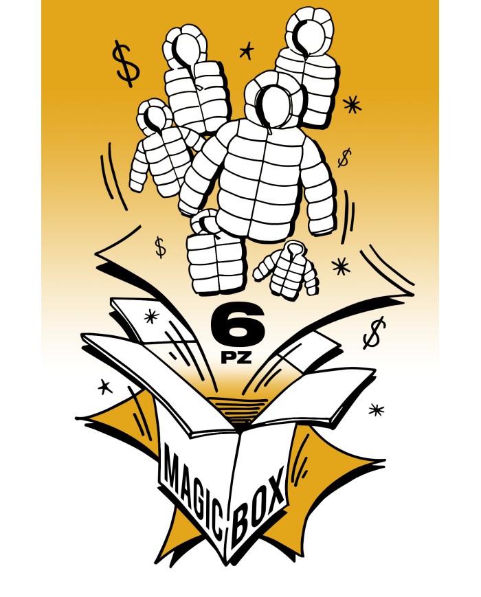 BOX ASSORTITO 6 GIUBBINI 100GR CON CAPPUCCIO