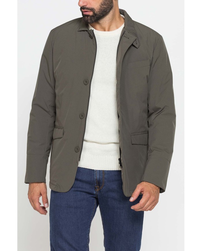 GIACCA CLASSICA IN TESSUTO TECNICO ELASTICIZZATO