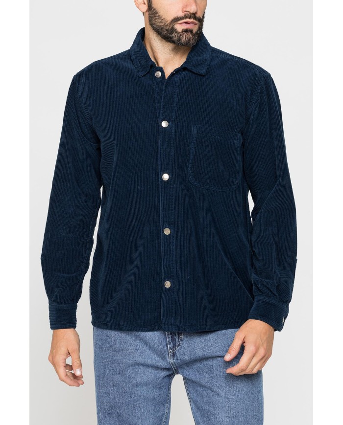 GIACCA CAMICIA COMFORT FIT IN VELLUTO LEGGERO 250 R