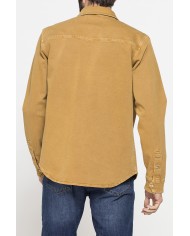 GIACCA MANICA LUNGA IN BULL DENIM EFFETTO VINTAGE