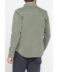 GIACCA MANICA LUNGA IN BULL DENIM EFFETTO VINTAGE