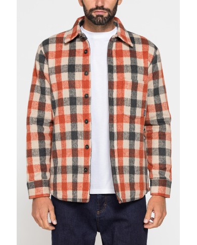 GIACCA CAMICIA PESANTE CON IMBOTTITURA INTERNA