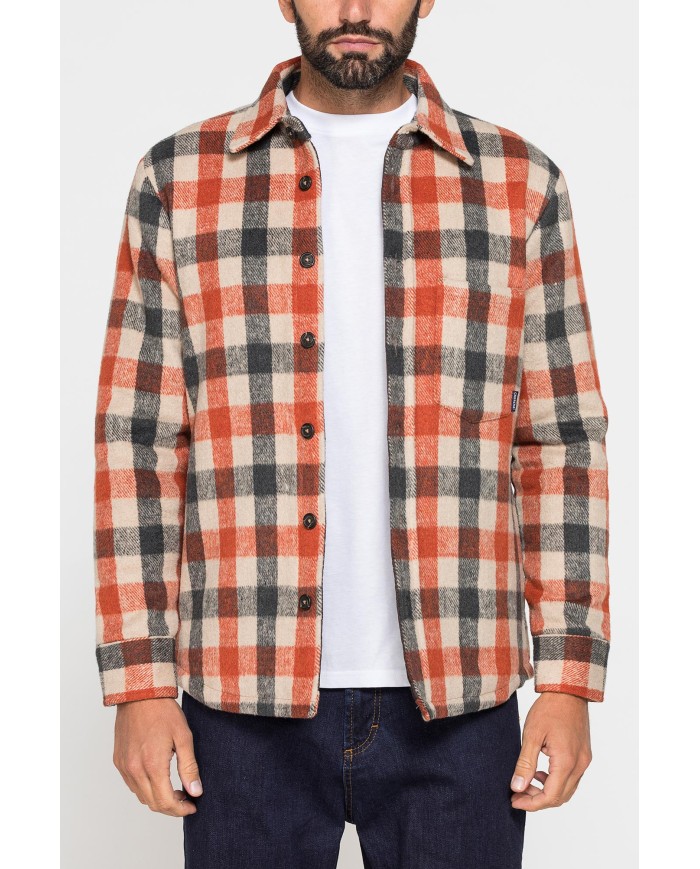 GIACCA CAMICIA PESANTE CON IMBOTTITURA INTERNA