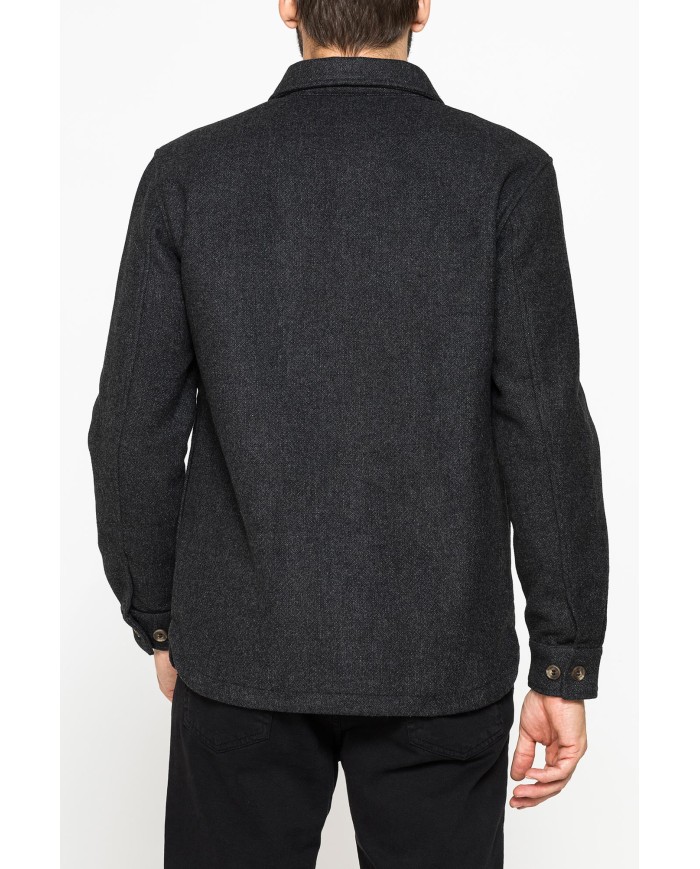 GIACCA CAMICIA IN TESSUTO PESANTE SFODERATO