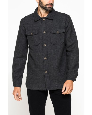 GIACCA CAMICIA IN TESSUTO PESANTE SFODERATO