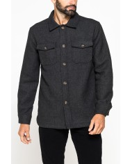 GIACCA CAMICIA IN TESSUTO PESANTE SFODERATO