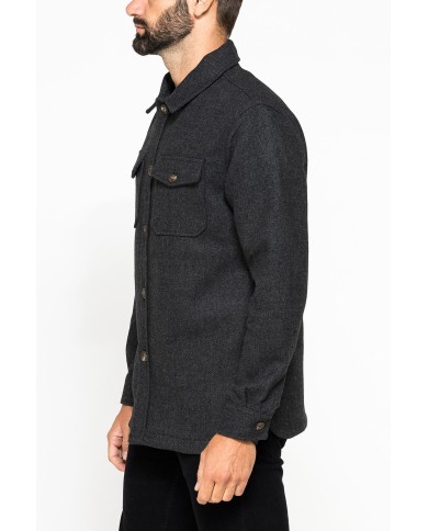 GIACCA CAMICIA IN TESSUTO PESANTE SFODERATO