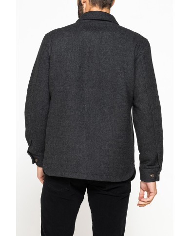 GIACCA CAMICIA IN TESSUTO PESANTE SFODERATO
