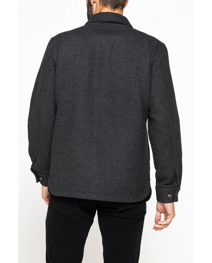 GIACCA CAMICIA IN TESSUTO PESANTE SFODERATO