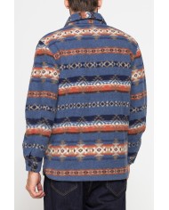 GIACCA CAMICIA IN TESSUTO PESANTE STAMPATO TIPO PILE