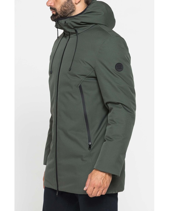 GIUBBINO LUNGO IMBOTTITO CON CAPPUCCIO