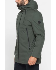 GIUBBINO LUNGO IMBOTTITO CON CAPPUCCIO