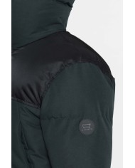 GIACCONE IMBOTTITO CON CAPPUCCIO COLOR BLOCK