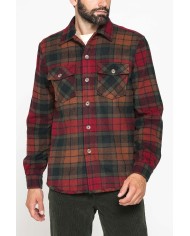 GIACCA CAMICIA IN FLANELLA CON INTERNO IN FINTO AGNELLINO "SHERPA"