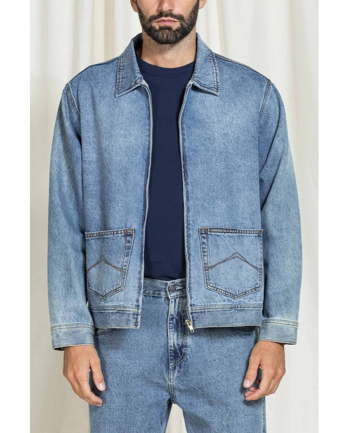 GIACCA CARRERA REPLICA MODELLO TRUCKER IN JEANS
