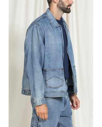 GIACCA CARRERA REPLICA MODELLO TRUCKER IN JEANS