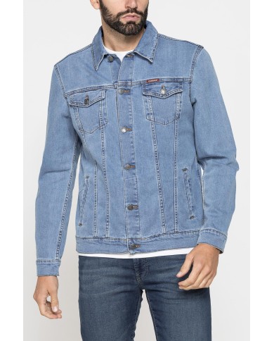 GIACCA DI JEANS DA UOMO MOD. TRUCKER IN DENIM STRETCH