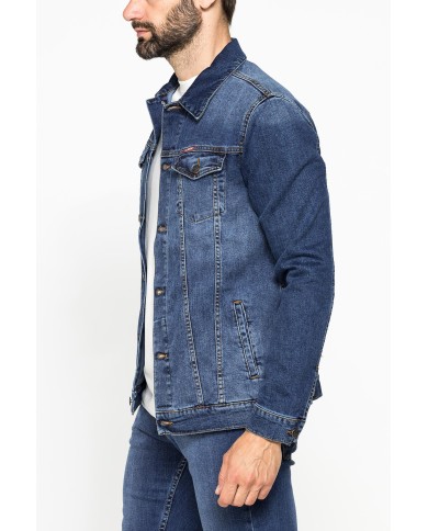 GIACCA DI JEANS DA UOMO MOD. TRUCKER IN DENIM STRETCH