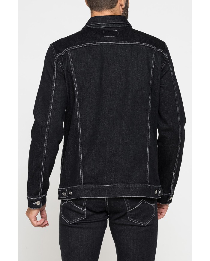 GIACCA DI JEANS DA UOMO MOD. TRUCKER IN DENIM STRETCH
