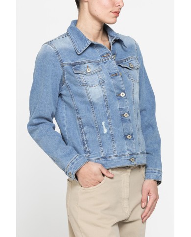 Giubbino in denim Basic style Giubbino in denim Basic style