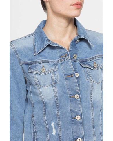 Giubbino in denim Basic style Giubbino in denim Basic style
