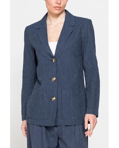 BLAZER IN LINO COTONE BLAZER IN LINO COTONE