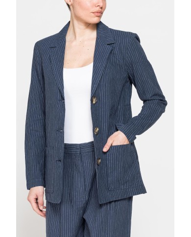 BLAZER IN LINO COTONE BLAZER IN LINO COTONE