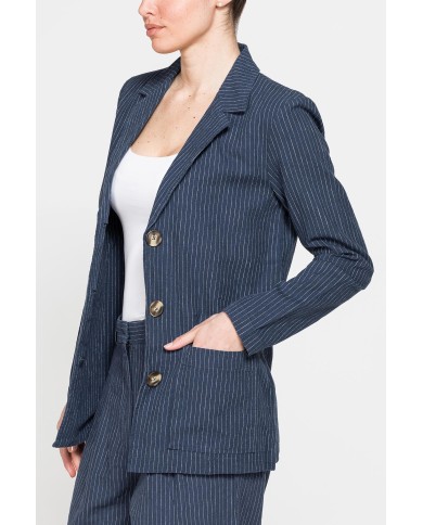BLAZER IN LINO COTONE BLAZER IN LINO COTONE