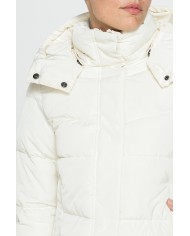 GIUBBINO CORTO CON CAPPUCCIO IN TESSUTO OPACO