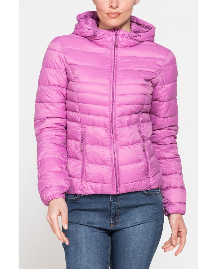 GIUBBINO ULTRALIGHT CON CAPPUCCIO IN TESSUTO RICICLATO