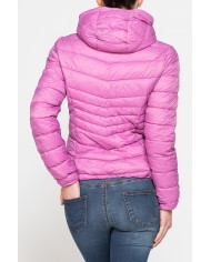 GIUBBINO ULTRALIGHT CON CAPPUCCIO IN TESSUTO RICICLATO