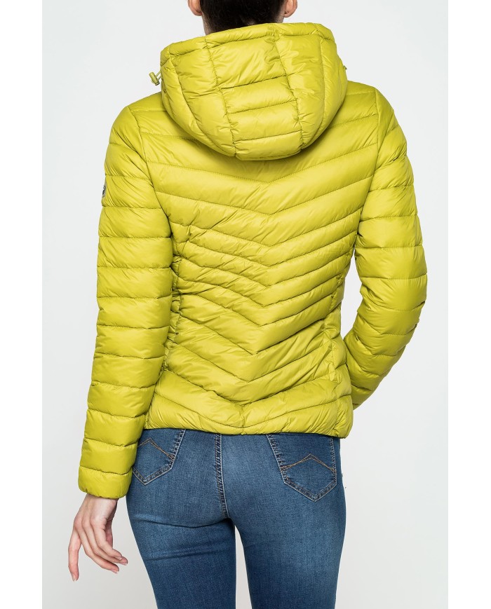 GIUBBINO ULTRALIGHT CON CAPPUCCIO IN TESSUTO RICICLATO