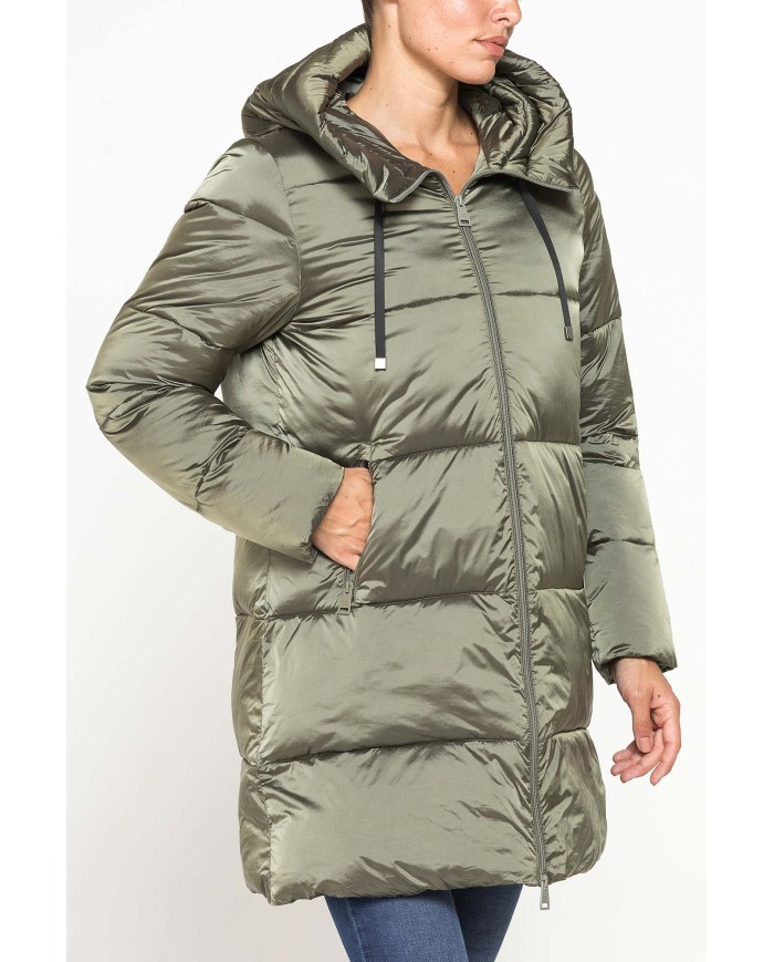 GIACCONE MIDI COMFORT FIT IN TESSUTO SATINATO