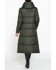 GIACCONE LUNGO COMFORT FIT IN TESSUTO OPACO RESISTENTE ALL'ACQUA