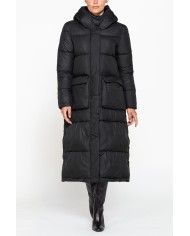 GIACCONE LUNGO COMFORT FIT IN TESSUTO OPACO RESISTENTE ALL'ACQUA