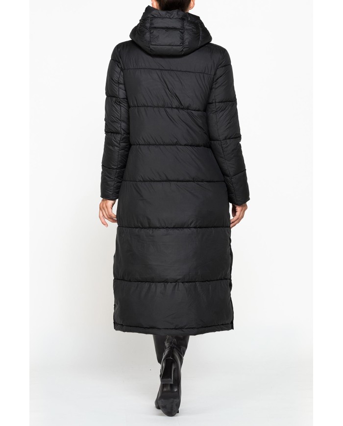 GIACCONE LUNGO COMFORT FIT IN TESSUTO OPACO RESISTENTE ALL'ACQUA