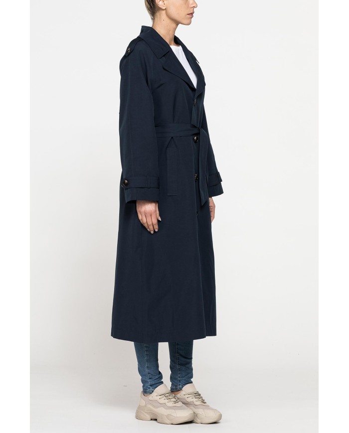 TRENCH LUNGO CON CINTURA