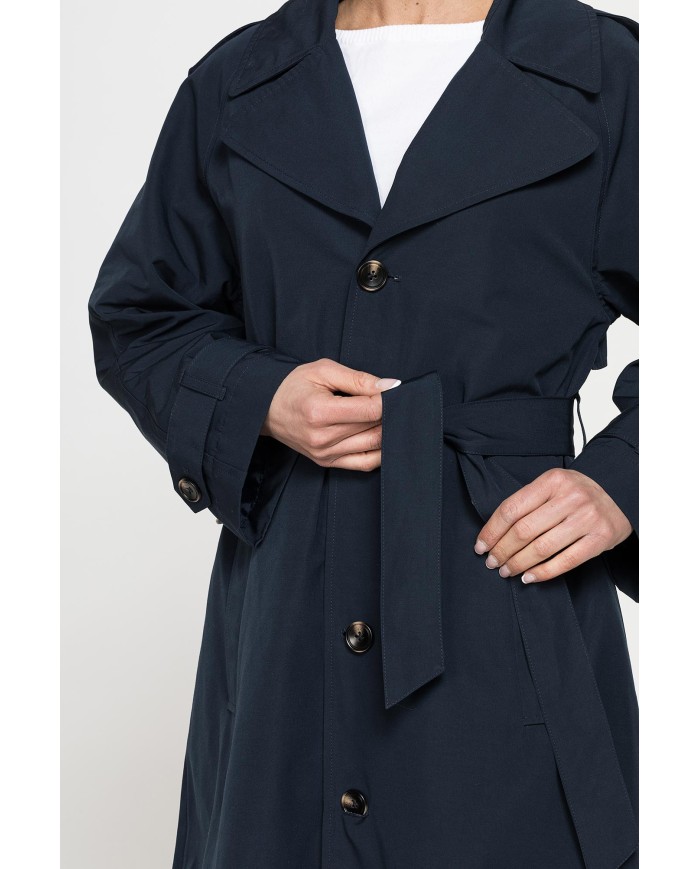 TRENCH LUNGO CON CINTURA