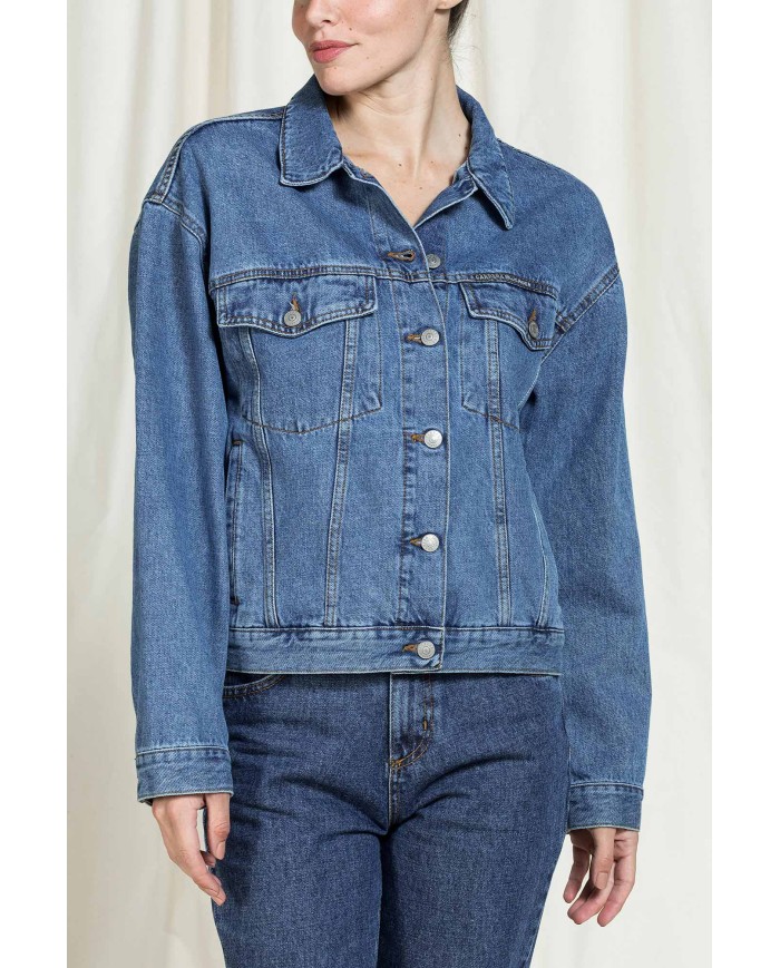 GIACCA TRUCKER IN DENIM 100% COTONE 13oz GIACCA TRUCKER IN DENIM 100% COTONE 13oz