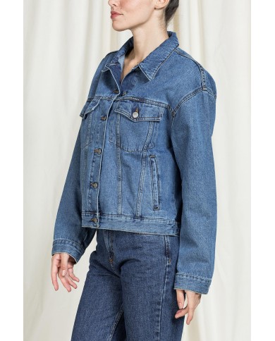 GIACCA TRUCKER IN DENIM 100% COTONE 13oz GIACCA TRUCKER IN DENIM 100% COTONE 13oz