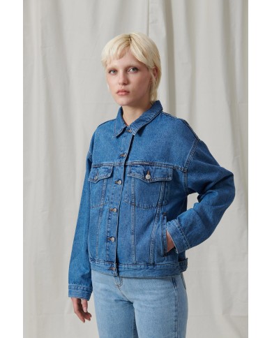 GIACCA TRUCKER IN DENIM 100% COTONE 13oz GIACCA TRUCKER IN DENIM 100% COTONE 13oz