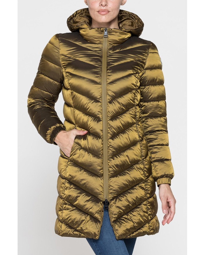 PIUMINO MIDI IMBOTTITO CON CAPPUCCIO