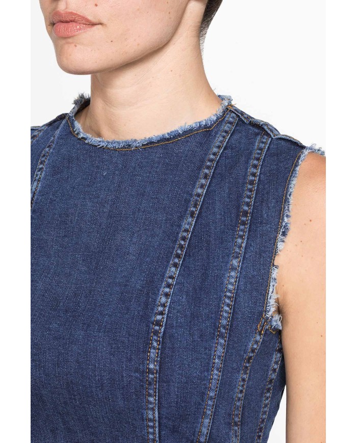 ABITO A PANNELLI  IN DENIM STRECH 12oz.