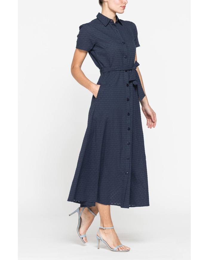 ABITO MIDI IN VOILE DI COTONE