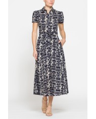 ABITO MIDI IN VOILE DI COTONE