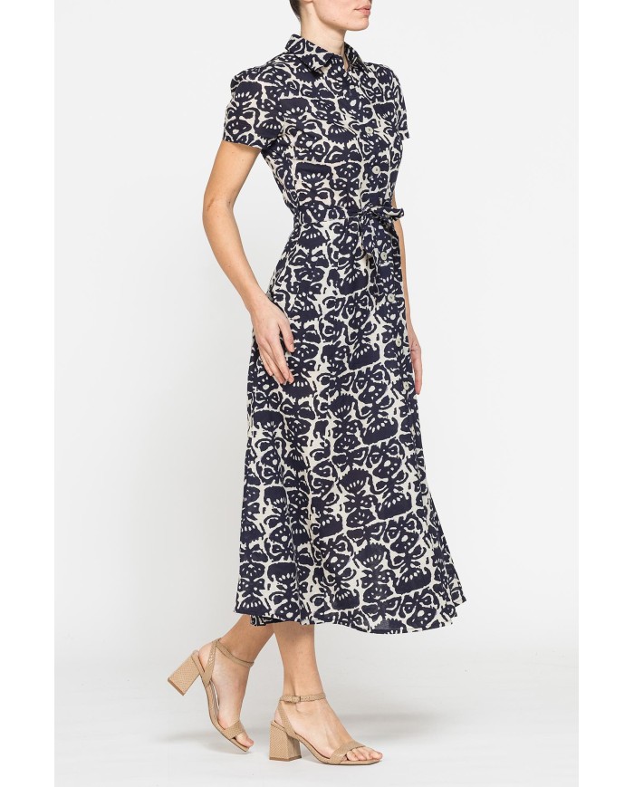 ABITO MIDI IN VOILE DI COTONE